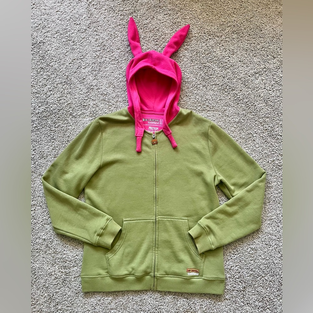 2016 SDCC TODDLAND x BOBS BURGERS Louise Zip-Up Hoodie Size M